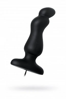 Стимулятор простаты G Point D-PENG с пультом ДУ силикон черный 12,3 см