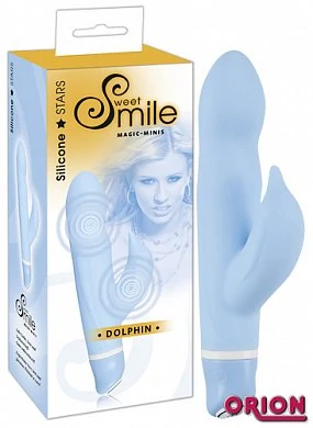 Вибратор Smile Dolphin голубой 16 см — купить в секс-шопе LoveDoctor