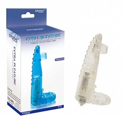 Насадка с вибрацией Extra Pleasure 9,5 см — купить в секс-шопе LoveDoctor