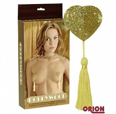 Украшение Hollywood gold Сердце золото — купить в секс-шопе LoveDoctor