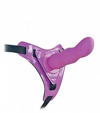 Страпон цвет фуксия силикон 11 см