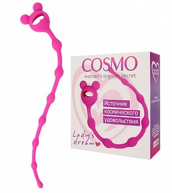 Цепочка анальная Cosmo розовая 23 см — купить в секс-шопе LoveDoctor