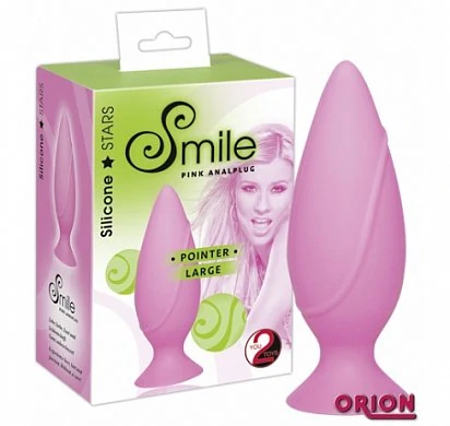 Анальная втулка Smile Pointer большая розовая — купить в секс-шопе LoveDoctor