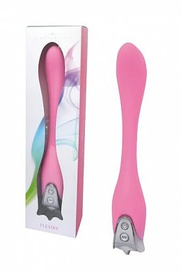 Вибратор для точки G розовый 16 см Vibe Therapy Flexire — купить в секс-шопе LoveDoctor