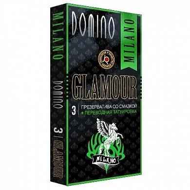 Презерватив Domino glamour  милан 3 шт — купить в секс-шопе LoveDoctor