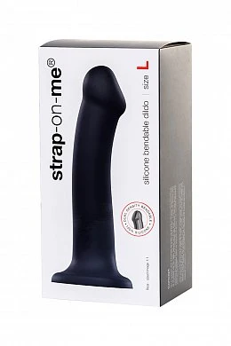 Страпон на присоске Strap-on-me черный 19 см + дисплей — фото 5