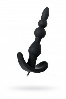Стимулятор простаты After the Flowers D-PENG с пультом ДУ силикон черный 11,5 см