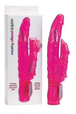 Вибратор с клиторальным стимулятором 22 см — купить в секс-шопе LoveDoctor