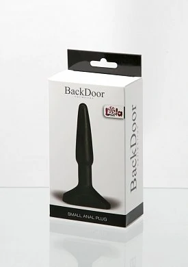 Анальный стимулятор Small Anal Plug black черный 12 см — фото 3
