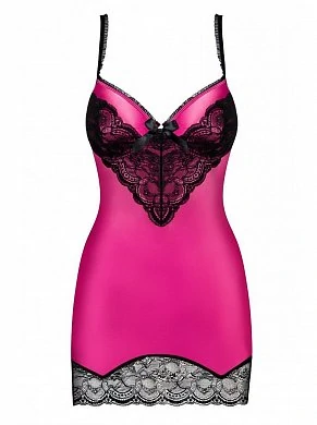 Комбинация и стринги Roseberry Obsessive розовый S/M — купить в секс-шопе LoveDoctor