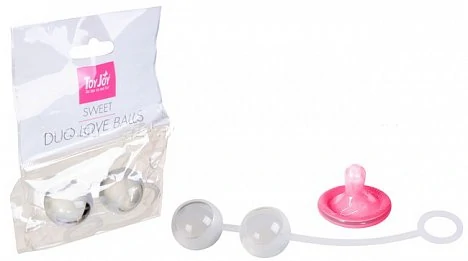 Шарики стеклянные в силиконовой оболочке Sweet Duo Love Balls — купить в секс-шопе LoveDoctor