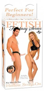 Страпон Beginner's Hollow универсальный телесный 16,5 см — купить в секс-шопе LoveDoctor