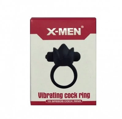 Насадка X-Men Crown Vibrating Cock Ring черная — купить в секс-шопе LoveDoctor