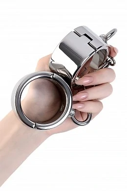 Наручники широкие Toyfa Metal серебристые — фото 3