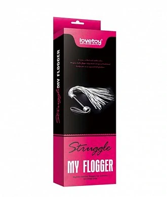 Флоггер LoveToy My Flogger серебряный 45 см — фото 2