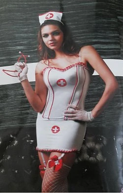Костюм медсестры с белым чепчиком — купить в секс-шопе LoveDoctor