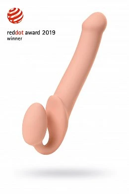 Безремневой нереалистичный страпон Strap-on-me L силикон телесный 25 см — купить в секс-шопе LoveDoctor
