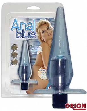 Плаг с вибрацией Anal Blue прозрачный — купить в секс-шопе LoveDoctor