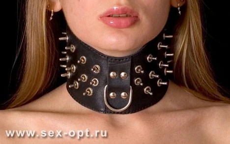Ошейник чер. хром M/L — купить в секс-шопе LoveDoctor