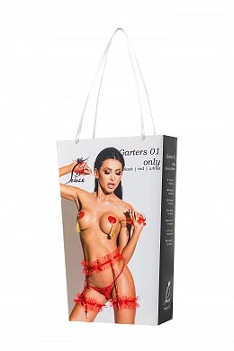 Подвязки Me Seduce Queen of hearts Allure черный S/M — фото 5