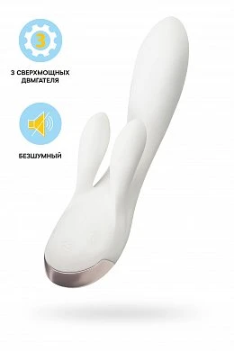Вибромассажер Satisfyer Double Flex Connect App белый — купить в секс-шопе LoveDoctor