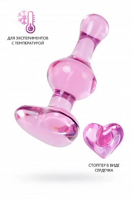Анальная втулка Sexus Glass розовая 9,8 см — купить в секс-шопе LoveDoctor