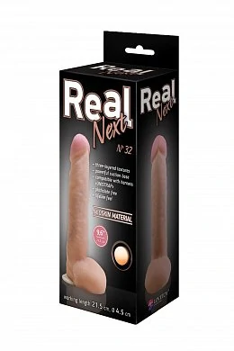 Фаллоимитатор неоскин на присоске Real Next телесный 25,5 см — фото 6