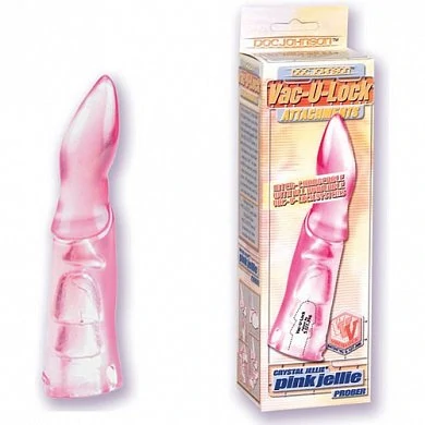 Насадка к трусикам 7" Cristal Jellies розовая — купить в секс-шопе LoveDoctor