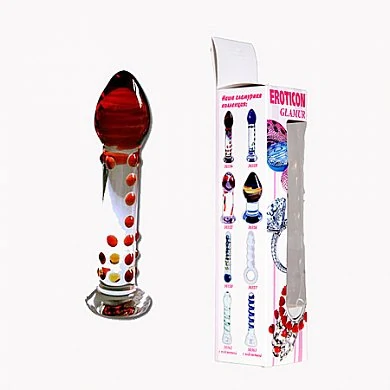 Фаллоимитатор Glamur стеклянный 17 х 3 см — купить в секс-шопе LoveDoctor