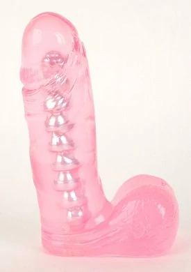 Реалистичный фаллос с мошонкой розовый Cyber Skin Cock — купить в секс-шопе LoveDoctor