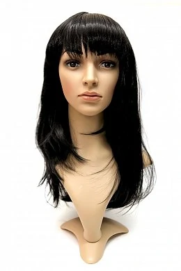 Парик Courtney Wig - прямые длинные волосы с челкой светло-каштановый — купить в секс-шопе LoveDoctor