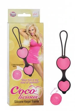 Вагинальные шарики из силикона Coco Licious Kegel Balls - Pink Balls розовые — купить в секс-шопе LoveDoctor