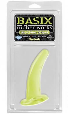 Анальная пробка Basix Rubber His and Her G-Spot Glow — купить в секс-шопе LoveDoctor
