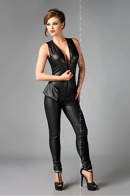 Debby – Комбинезон, экокожа, черный L/XL — фото 3