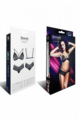 Комплект с эротичным кружевом и контурными лентами Grace (Look At Me collection) — фото 2