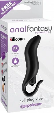 Вибровтулка анальная Pull Plug Vibe черная — купить в секс-шопе LoveDoctor