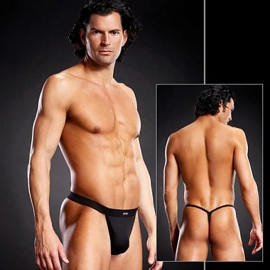 Черные мужские танга из микрофибры L/XL — купить в секс-шопе LoveDoctor