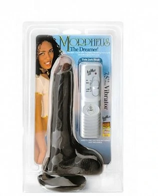 Великолепный вибратор внушительных размеров, снабженный сверхмощной присоской,