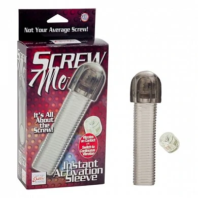 Насадка с вибро Screw Me Instant Activation Sleeve — купить в секс-шопе LoveDoctor