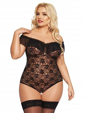 Боди SoftLine Collection Kamila черый XXXL — фото 2