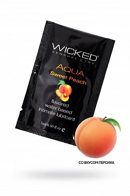 Лубрикант Sweet Peach со вкусом спелого персика 3 мл — купить в секс-шопе LoveDoctor