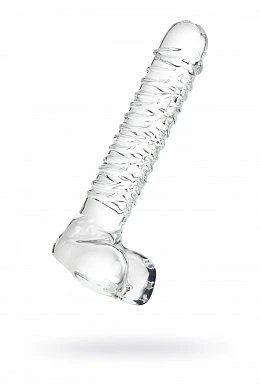 Нереалистичный фаллоимитатор Sexus Glass прозрачный 20 см — купить в секс-шопе LoveDoctor