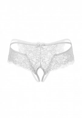 Эротические трусики Erolanta Lingerie Collection кружевные белые 42-44 — фото 6