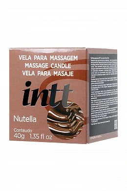 Массажная свеча для поцелуев INTT Nutella с ароматом «Нутеллы» 30 мл — фото 2