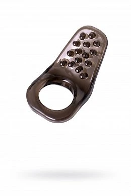 Кольцо Toyfa XLover черное прозрачное — купить в секс-шопе LoveDoctor