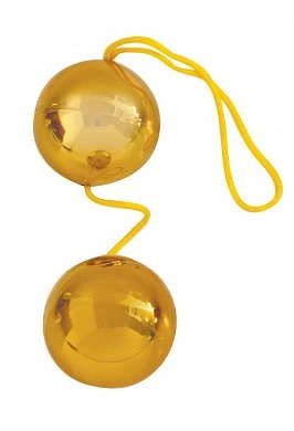 Шарики вагинальные золото Gold Balls 3,5 см — фото 3