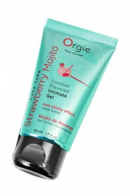 Интимный гель Orgie Lube Tube со вкусом клубничного мохито 50 мл — фото 4