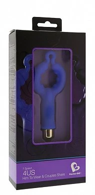Вибронасадка синяя 4US 7-speed Cock Ring Blue — купить в секс-шопе LoveDoctor