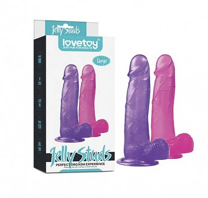Фаллоимитатор гелевый LoveToy фиолетовый 20 см — купить в секс-шопе LoveDoctor