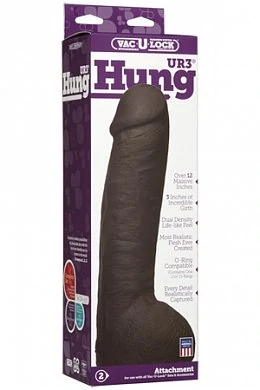 Насадка к трусикам Vac-U-Lock - UR3 Hung - Black 12" черная — купить в секс-шопе LoveDoctor